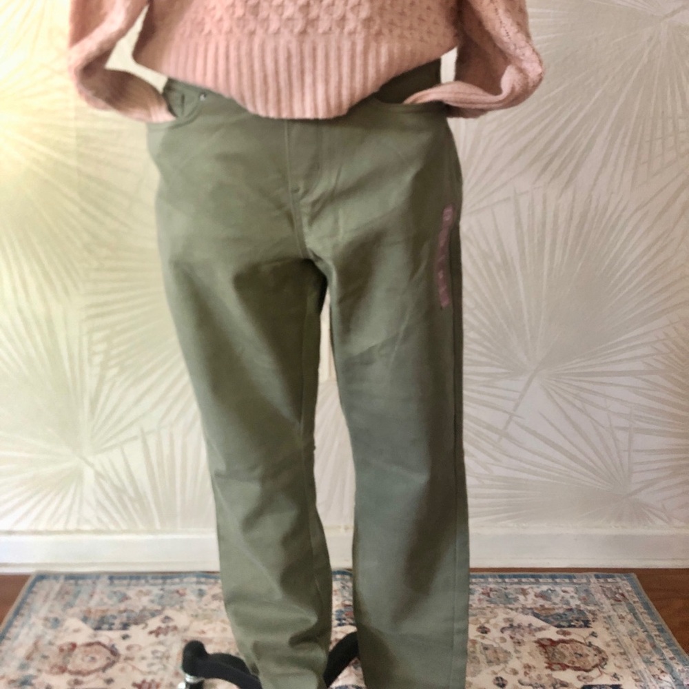 Signature by Levi Strauss Skinny Olive Green Jeans Pants Size 12 Short NWT